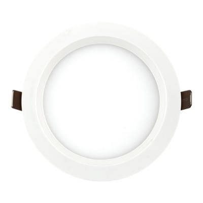 LED панел за вграждане 6W, кръг, бяла рамка SMD2835 топла светлина LPABS627W